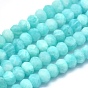 Natural Amazonite Beads Strands, Rondelle, Faceted