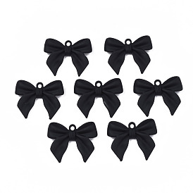 Pendentifs en alliage, peint à la bombe , crémaillère plaquage, sans cadmium et sans nickel et sans plomb, bowknot