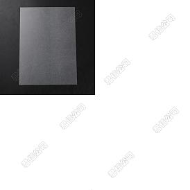 6Pcs Rectangle Plastic Printable Heat Shrink Sheets Film, for Drawing Craft