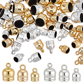 180 шт. 6 стили УФ-покрытие наконечники шнура из АБС-пластика, Торцевые крышки