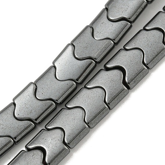 Гальванические нити из синтетических немагнитных гематитовых бусин, форма волны