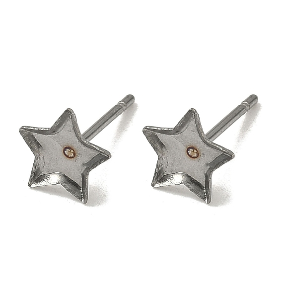 Настройки серьги кабошон 304 заготовки серьг из нержавеющей стали