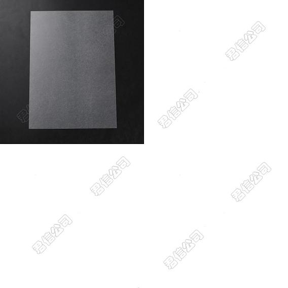 6 Piezas de película termorretráctil imprimible de plástico rectangular, Para dibujar manualidades