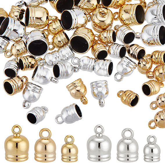 180 шт. 6 стили УФ-покрытие наконечники шнура из АБС-пластика, Торцевые крышки