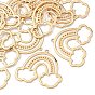 SHEGRACE Brass Pendants, Rainbow Charms, Lead Free & Cadmium Free & Nickel Free