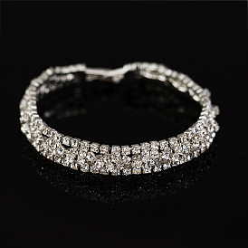 Bracelet exquis avec chaîne pleine de diamants - bijoux fantaisie pour femmes