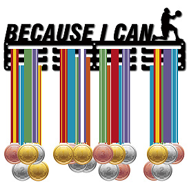 Модная железная вешалка для медалей, настенная стойка для дисплея, 15 крючки, с винтами, словесная борьба