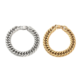 304 Stainless Steel Cuban Link Chain Bracelets for Men