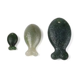 Ocean Natural Jade Pendants, Fish Charms