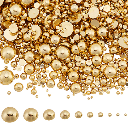 10 стильные кабошоны из АБС-пластика, полукруглый