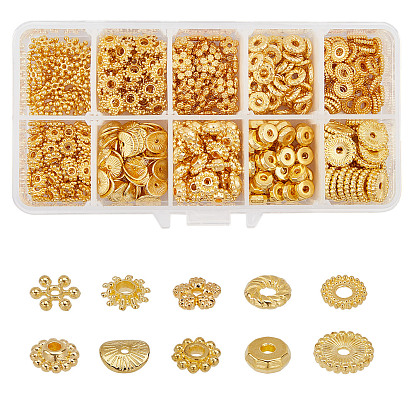 Tibetan Style Alloy Spacer Beads, Snowflake & Donut & Flower & Disc & Gear & Rondelle, admium Free & Lead Free
