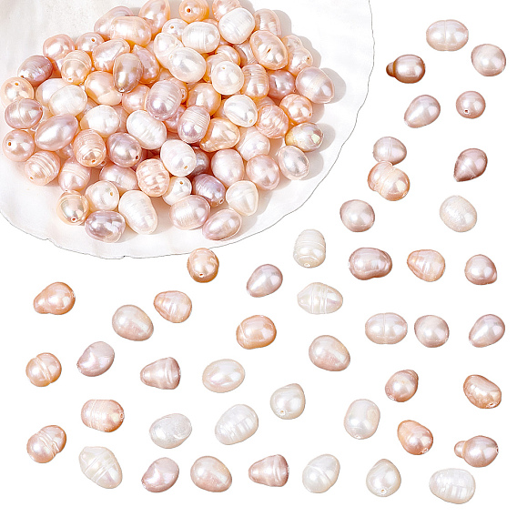 3 нити 3 цвета натуральные культивированные пресноводные жемчужные бусины нити, окрашенные, овальные