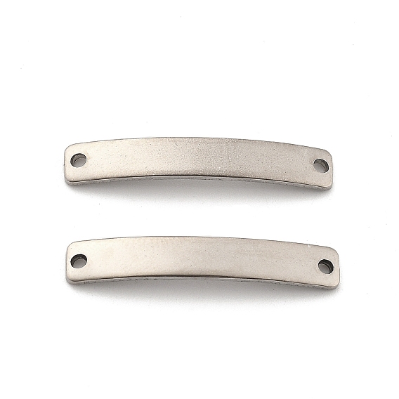 201 звенья / соединители из нержавеющей стали, закругленный прямоугольник, штамповка пустой метки