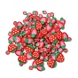 Cabochons en argile polymère manuels, Tranches de pâte polymère pour créations en résine et projets de bricolage, fraise