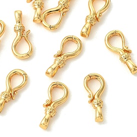 SHEGRACE Brass Spring Ring Clasps, Cadmium Free & Lead Free & Nickel Free