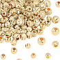 150 шт. 3 стили латунные бусины-проставки, долговечный, гофрированный круглый