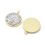 Латунные подвески, с целью перехода в кольце, долговечный, без кадмия и без свинца, плоский круглый с подвесками Девы Марии