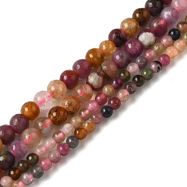 Natural Tourmaline Beads Strands, Round