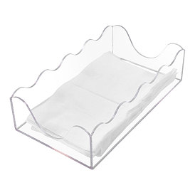 1акриловый контейнер для хранения салфеток, с силиконовой круглой наклейкой