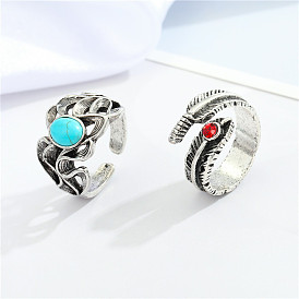 Irregular Silver Ring Adjustable Vintage Minimalist Fashion Statement Unisex Jewelry