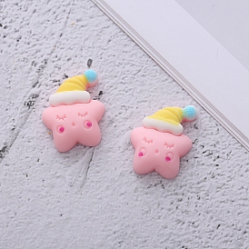 Opaque Resin Cabochons, for Hair Accessories, Star