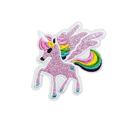 Polyester Embroidery Cloth Iron On/Sew On Patches, Costume Accessories, Unicorn
