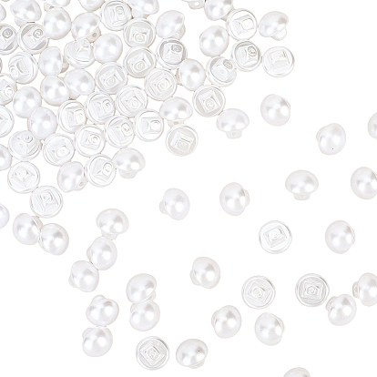 1 пуговицы из абс-пластика с отверстиями, полукруглый