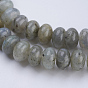 Natural Labradorite Beads Strands, Rondelle