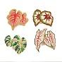 Leaf Enamel Pin, Alloy Lapel Pin Backs for Backpack Clothes, Light Gold