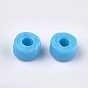Glass Bugle Beads, Opaque Colours, Round Hole