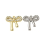 Подвески из сплава , с кристально горный хрусталь, бантом