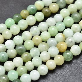 Natürliche jadeite Perlen Stränge, Runde