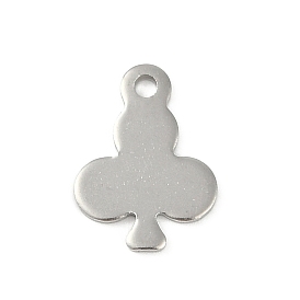 201 Stainless Steel Charms, Clubs Charm