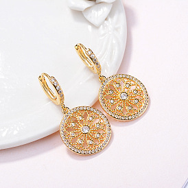Dreamcatcher Earrings - Fashionable European and American Diamond Inlaid Short Earrings