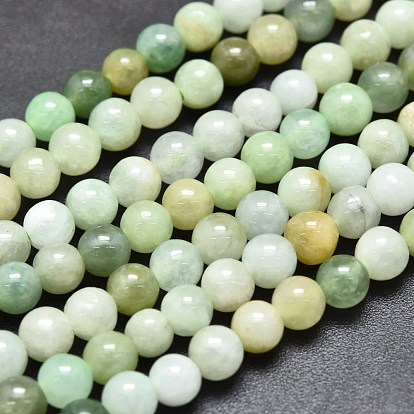 Natürliche jadeite Perlen Stränge, Runde