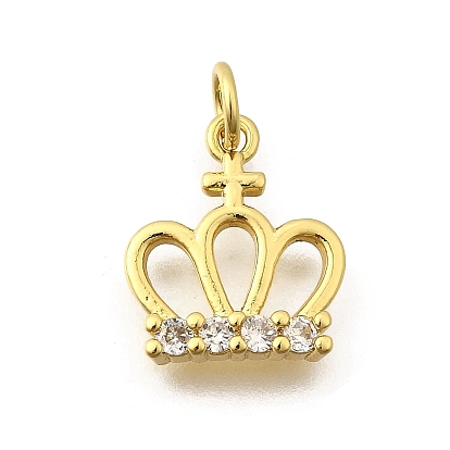 Латунные микро проложить кубического циркония подвески, корона прелести, стойки покрытие, прочное покрытие, без кадмия и без свинца, с целью перехода в кольце