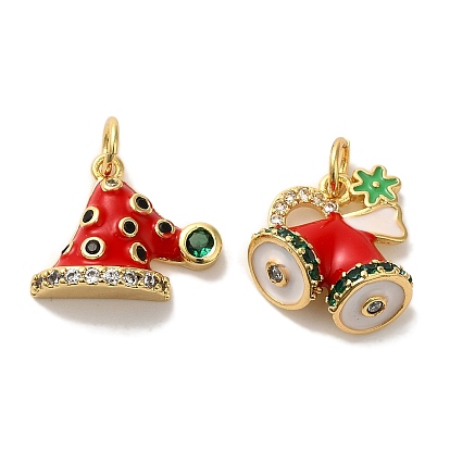 Стойка металлическая латунная микропрофилированная кубическая циркония подвески, с эмалью, реальный 18 k позолоченный, без кадмия и без свинца