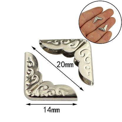 Железная сумка украшает углы протектора, защитный кожух с треугольным резным краем, для сумок альбом для книг аксессуары