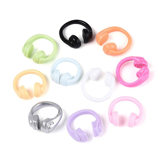 Декор из непрозрачной смолы для кукольного домика, наушник