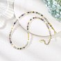 Faceted Natural Fluorite and Pearl Beaded Necklaces, Round and Oval