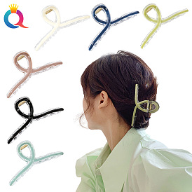 Stylish Hair Accessories Set for Women - Unique Oil Drop Cross Clip, Shark Hairpin and Claw Clips for Updo Hairstyles