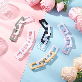 5шт 5 цвета акриловые прямоугольные звенья цепи звенья