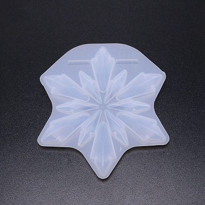 Moules en silicone bricolage flocon de neige, moules de résine, pour la fabrication de bijoux en résine uv & résine époxy