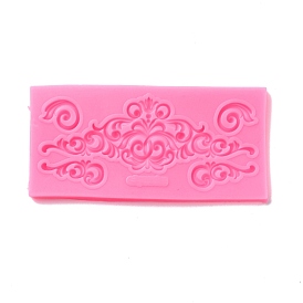 Retro Embossed Ornament Fondant Molds, Cake Border Decoration Food Grade Silicone Molds, for Chocolate, Candy, UV Resin & Epoxy Resin Craft Making