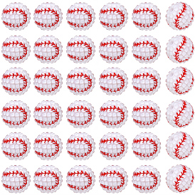 40шт. непрозрачные акриловые бусины на спортивную тематику