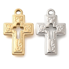 304 Stainless Steel Pendants, Cross Charm