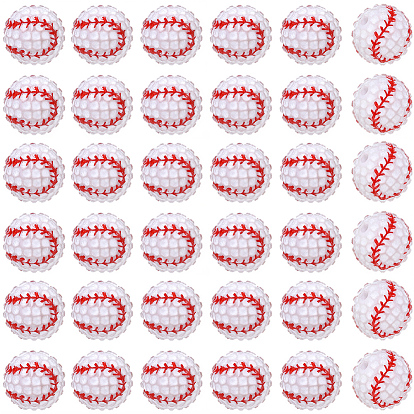 40шт. непрозрачные акриловые бусины на спортивную тематику