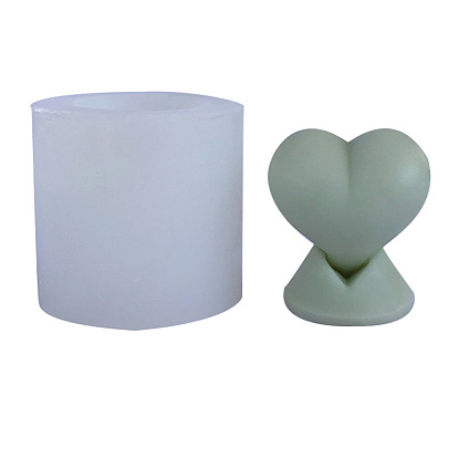 Valentine's Day Heart DIY Food Grade Silicone Candle Molds, Aromatherapy Candle Moulds, Scented Candle Making Molds