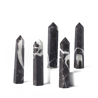 Tower Shell Wands Home Display Decoration, for Reiki Chakra Meditation Therapy Decors, Hexagonal Prism