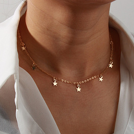 Simple and Stylish Star Necklace for Women - European and American Fashion.